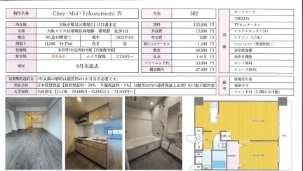 Chez Moi Yokozutsumi IV 502号 0