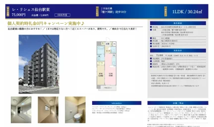 レ・リシェス仙台駅東 0505号 0