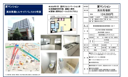 高田馬場ヒルサイドパレス 810号 0