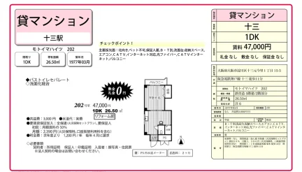 モトイマハイツ 202 0