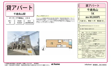 オーキッド千歳烏山 204号 0