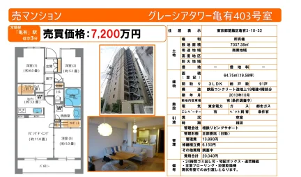 グレーシアタワー亀有 403号 0