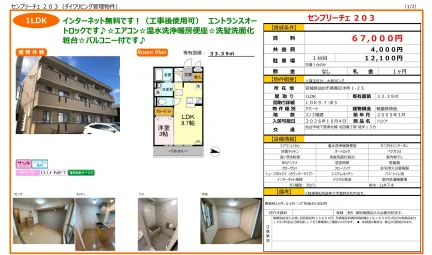 センプリーチェ 203号 0