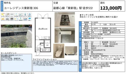 ユーレジデンス東新宿 306号 0