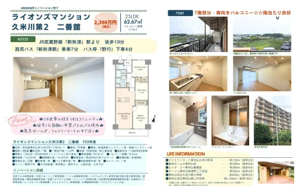 ライオンズマンション久米川第2 二番館 703号 0