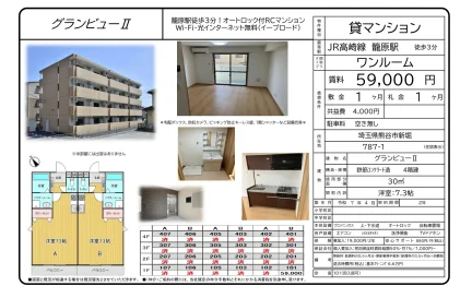 グランビューⅡ 101号 0