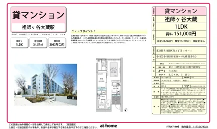 1LDK Condo in Kinutakoen 0