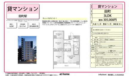 3LDK Condo Near Station in Shibaura(2-4-chome) 0