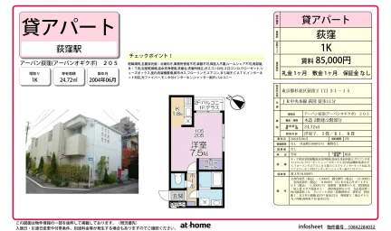 Studio Condo in Minamiogikubo 0
