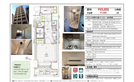 スワンズ神戸三宮イースト 603号 0