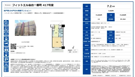 フィットエル仙台一番町 417号 0