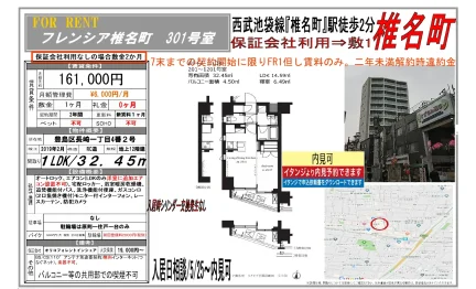 フレンシア椎名町 301号室 0