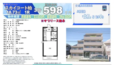 Classic Studio Condo Near Station in Kitakashiwadai 0