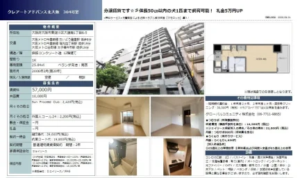 クレアートアドバンス北大阪 304号 0
