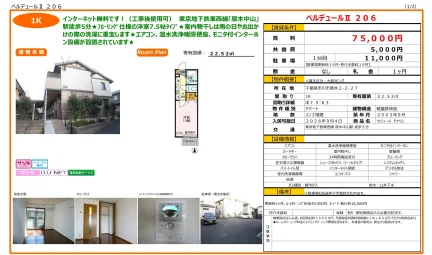 セジュール モナリエ 206号 0