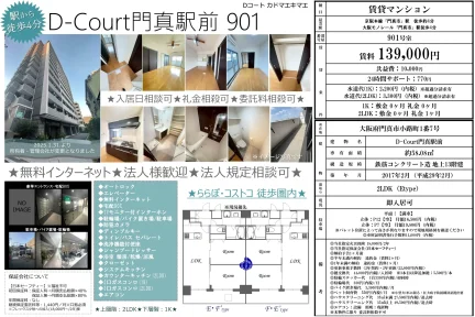D-Court 門真駅前 901号 0
