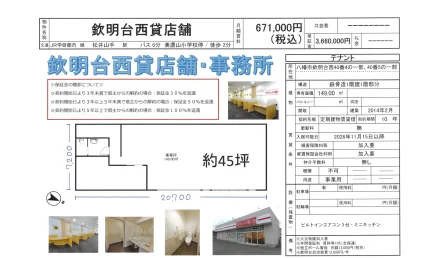 欽明台西貸店舗 0
