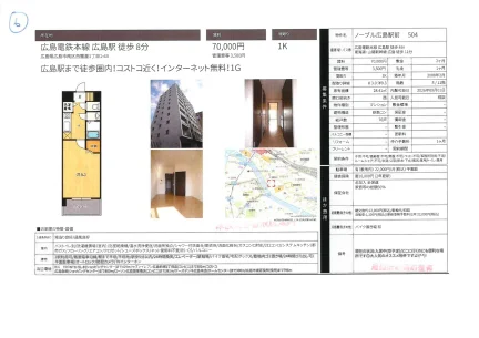 ノーブル広島駅前 504号 0