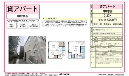 Brand New 2LDK Condo in Nakamuraminami 0