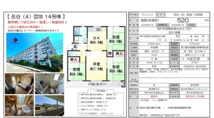 名谷 (4) 団地 14号棟 201号室 0