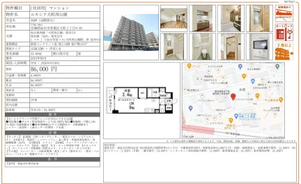 ルキシア大町西公園 1009号 0