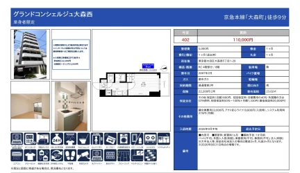 グランドコンシェルジュ大森西 402号 0