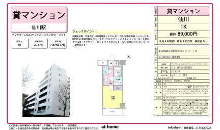 Studio Condo Near Station in Sengawacho 0