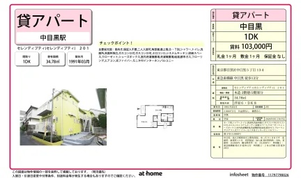 Vintage 1DK Condo in Nakameguro 0