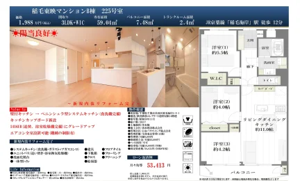 稲毛東映マンションB棟 225号 0