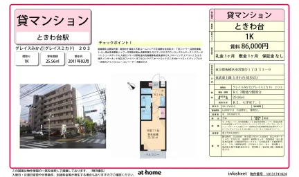Studio Condo Near Station in Minamitokiwadai 0