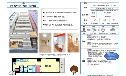 ファイブスター九条 201号 0