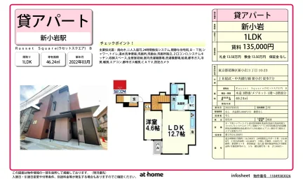 Modern 1LDK Condo Near Station in Nishishinkoiwa 0