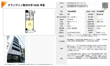 グランヴァン駒沢大学 306号 0