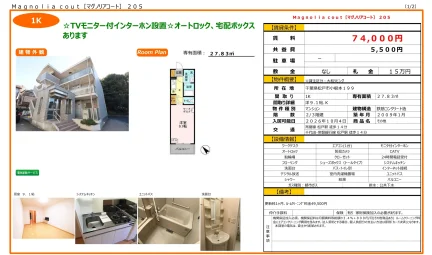 マグノリアコート 205号 0