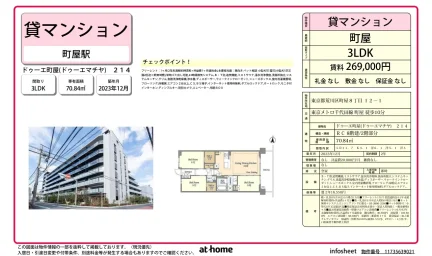 Modern 3LDK Condo in Machiya 0