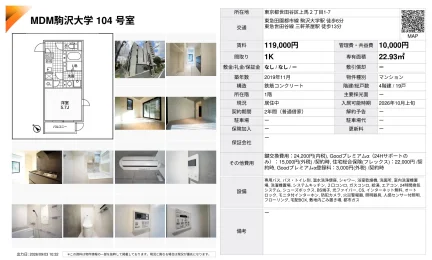MDM駒沢大学 104号室 104号 0