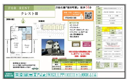 クレストⅢ 101号 0
