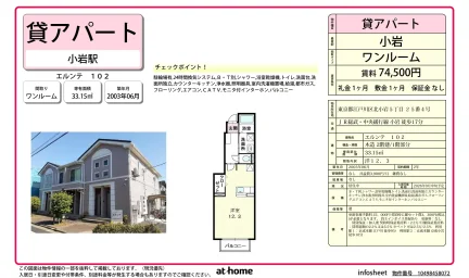 Studio Condo in Nishimizue(4-chome1-2-ban.10-27-ban 0