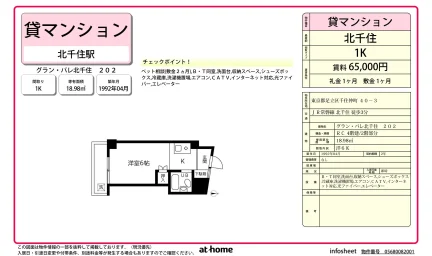 Classic Studio Condo Near Station in Senju nakacho 0