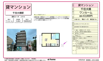 Classic Studio Condo in Senju miyamotocho 0