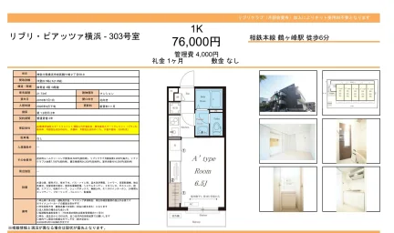 リブリ ピアッツァ横浜 303号 0
