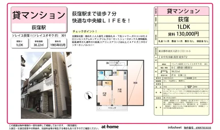 Charming 1LDK Condo Near Station in Amanuma 0