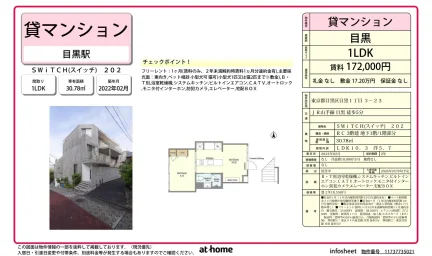 Modern 1LDK Condo Near Station in Shimomeguro 0