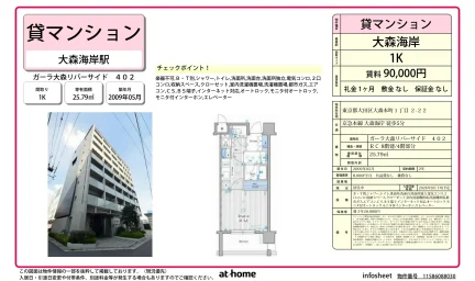 Studio Condo Near Station in Omorihoncho 0