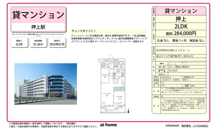 Brand New 2LDK Condo in Yokokawa 0