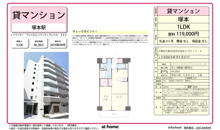 Modern 1LDK Condo Near Station in Tsukamoto 0