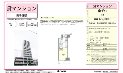 Modern Studio Condo Near Station in Minamisenju 0