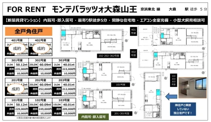 モンテパラッツォ大森山王 401号 0