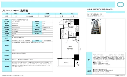 プレール・ドゥーク浅草橋 201号 0