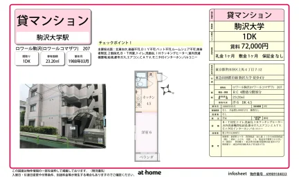 ロワール駒沢 207号 0